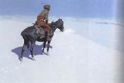 Frederic Remington The Scout:Friends or Foes (mk43) France oil painting artist